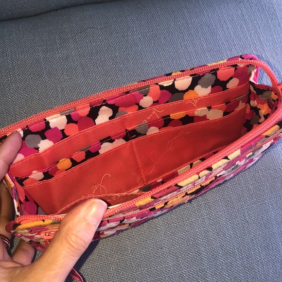 Vera Bradley Pink Floral Wristlet - Picture 3 of 5